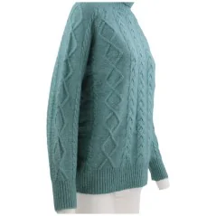 SWETER DAMSKI ELEGANCKI CIEPŁY DAMSKIE SWETRY DŁUGI RĘKAW D.BLUE