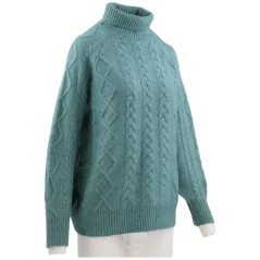 SWETER DAMSKI ELEGANCKI CIEPŁY DAMSKIE SWETRY DŁUGI RĘKAW D.BLUE