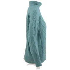 SWETER DAMSKI ELEGANCKI CIEPŁY DAMSKIE SWETRY DŁUGI RĘKAW D.BLUE